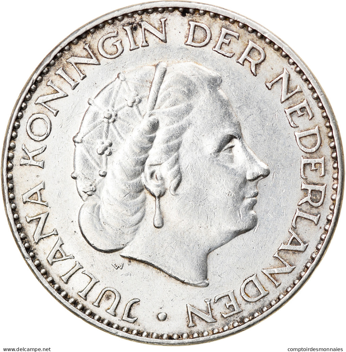 Monnaie, Pays-Bas, Gulden, 1963, TTB, Argent, KM:184 - 1948-1980 : Juliana