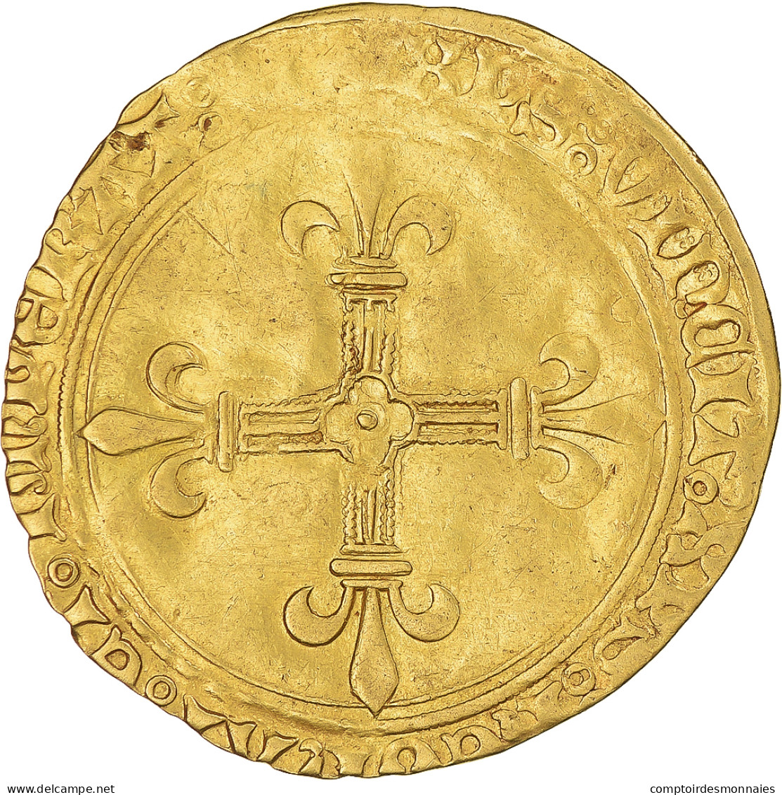 France, Louis XI, Écu D'or Au Soleil, 1461-1483, Tours, Or, TTB, Gadoury:40 - 1461-1483 Luis XI El Prudente