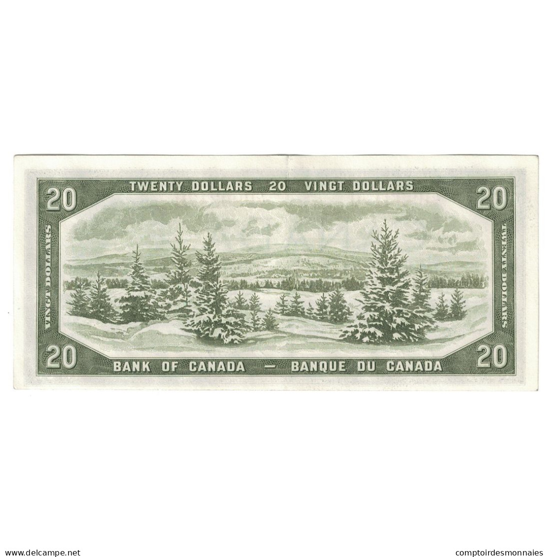 Billet, Canada, 20 Dollars, 1955-1961, KM:80a, SPL - Canada