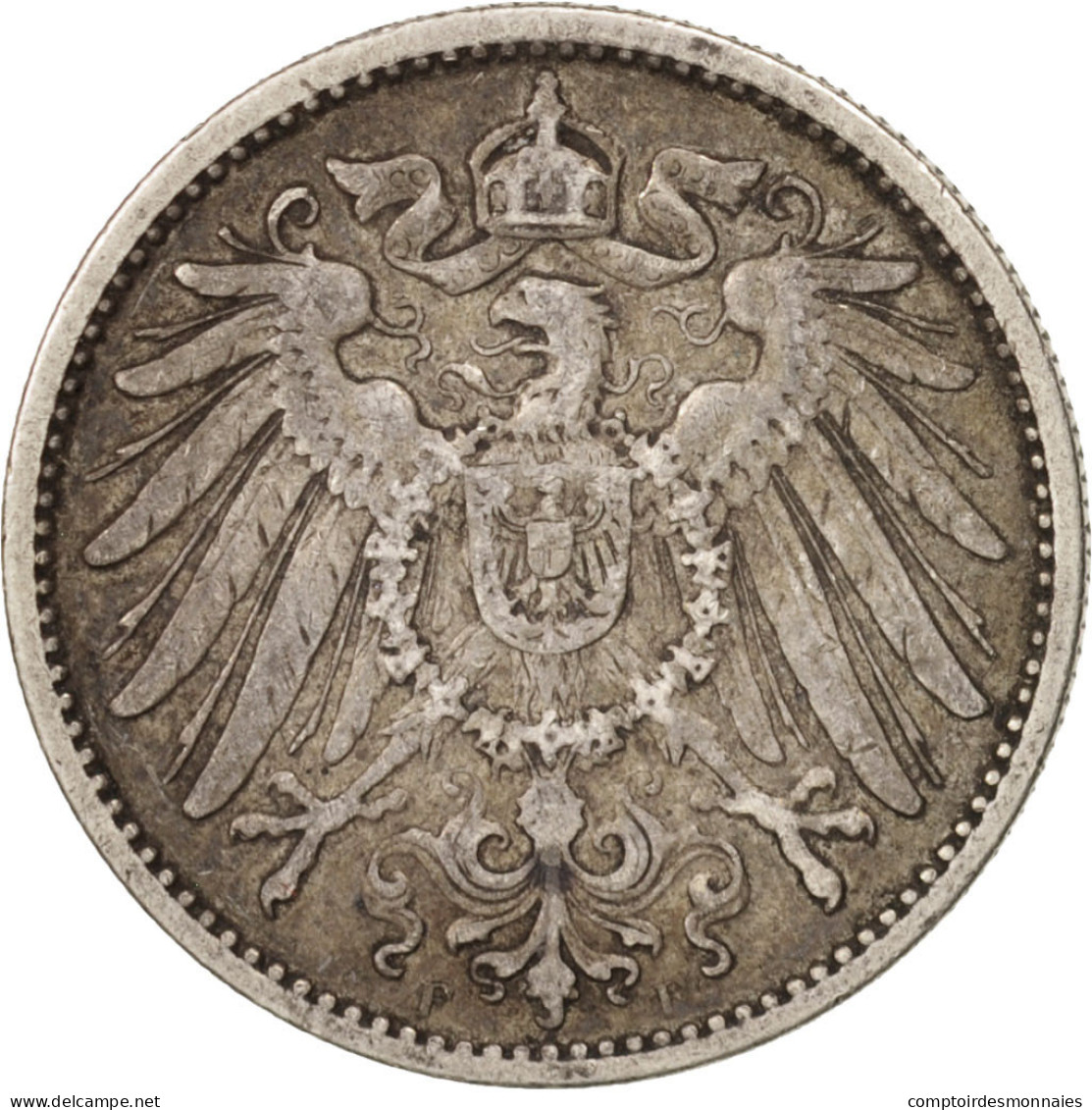 Monnaie, GERMANY - EMPIRE, Wilhelm II, Mark, 1892, Stuttgart, TTB+, Argent - 1 Mark