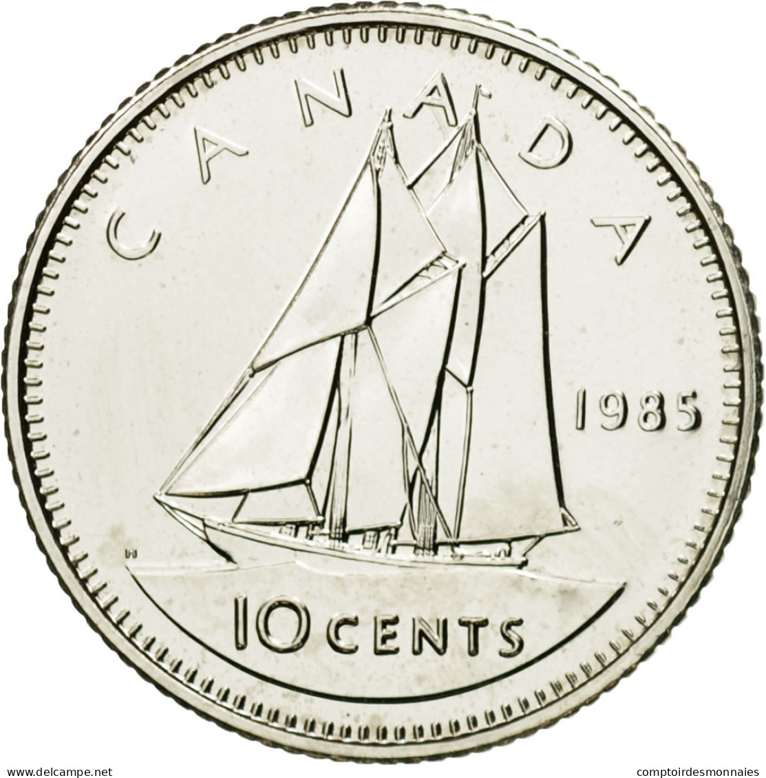 Monnaie, Canada, Elizabeth II, 10 Cents, 1985, Royal Canadian Mint, Ottawa, SPL - Canada