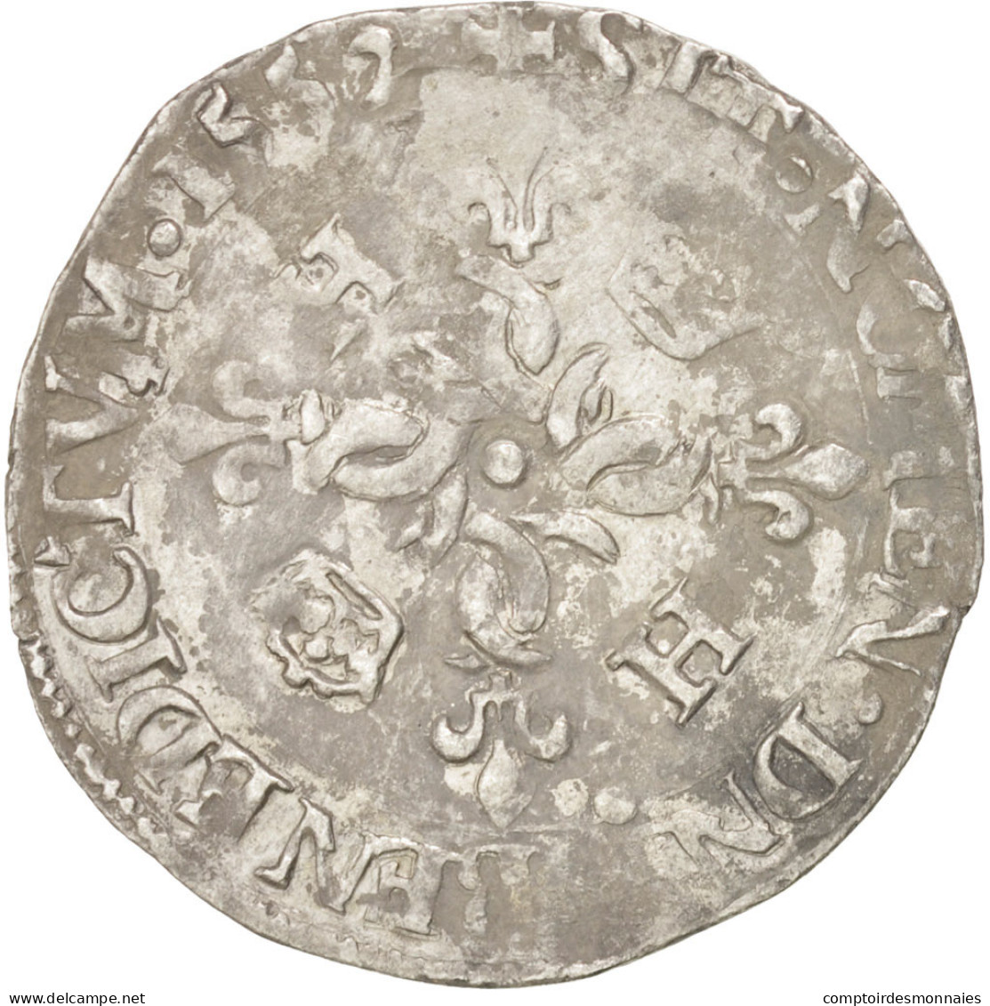 Monnaie, France, Douzain Aux Croissants, 1552, Rennes, TTB, Billon, Duplessy:997 - 1547-1559 Henry II