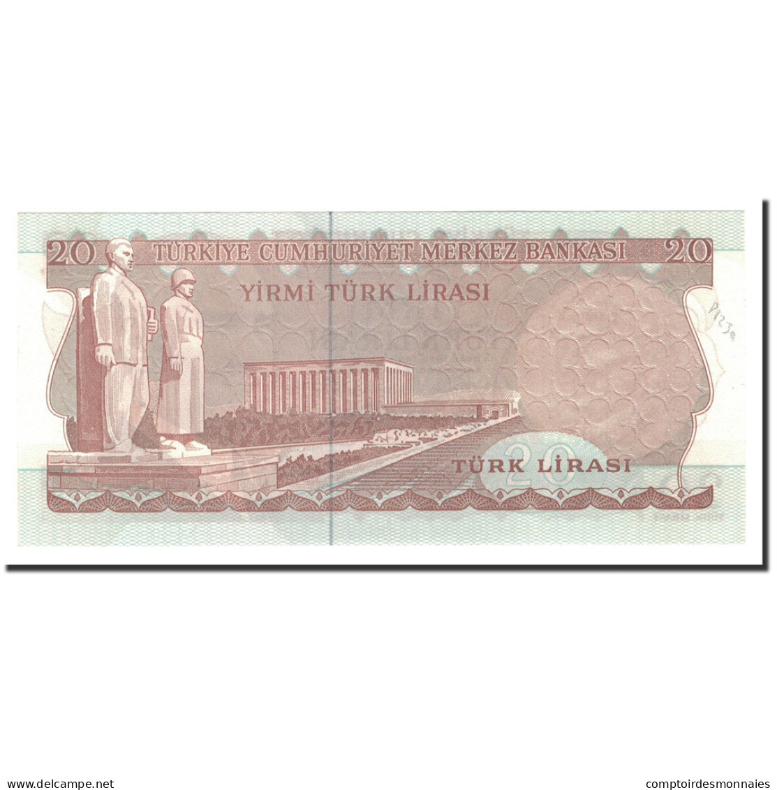 Billet, Turquie, 20 Lira, 1970, KM:187a, NEUF - Turkey