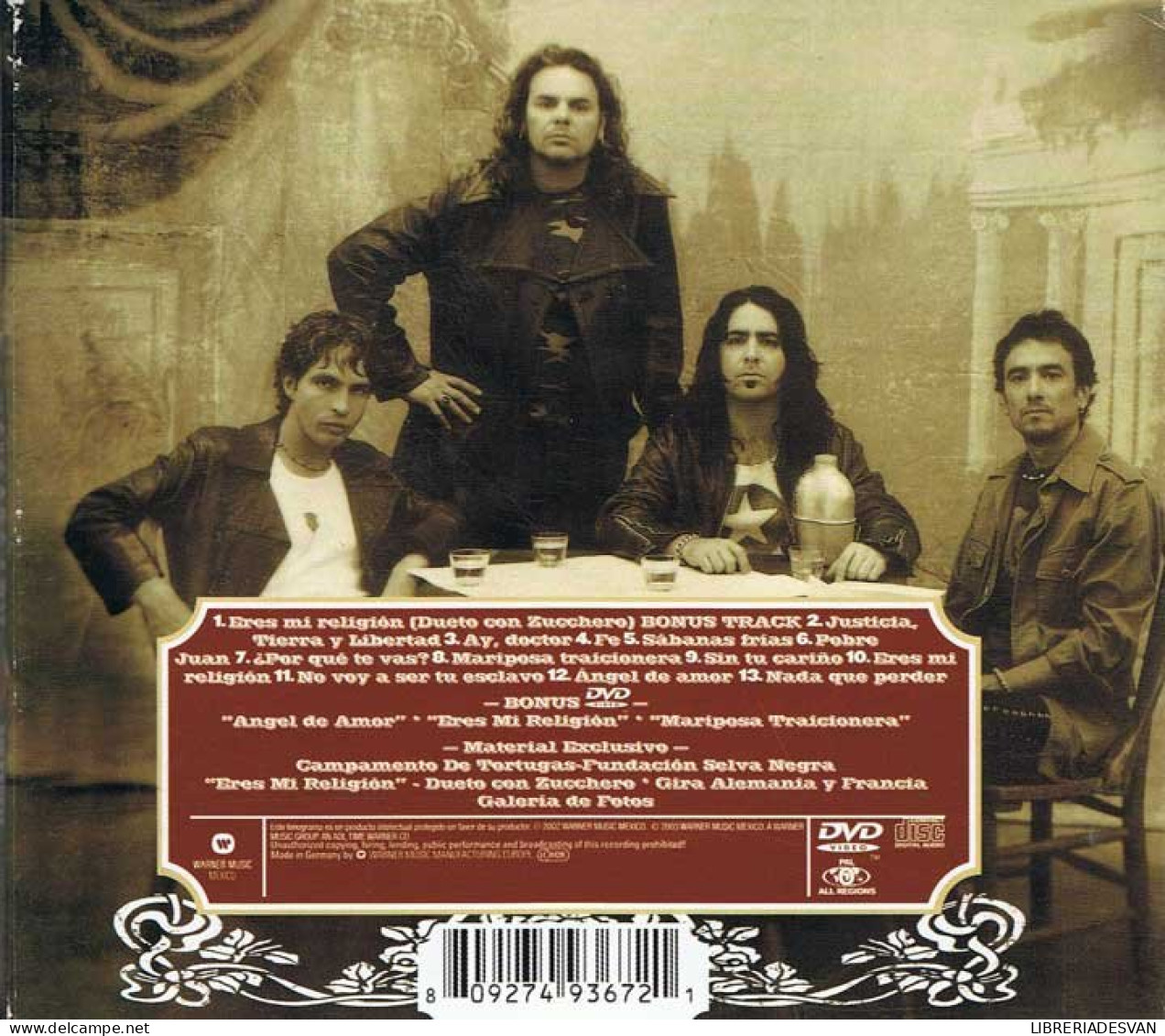 Maná - Revolución De Amor. Edición Gira 2003. Digipak CD+DVD - Rock