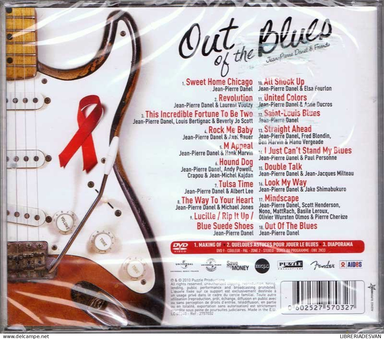 Jean-Pierre Danel & Friends - Out Of The Blues. CD + DVD - Rock
