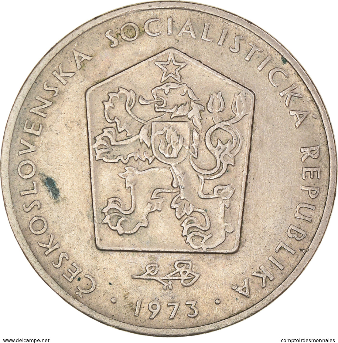 Monnaie, Tchécoslovaquie, 2 Koruny, 1973, TTB+, Cupro-nickel, KM:75 - Tchécoslovaquie