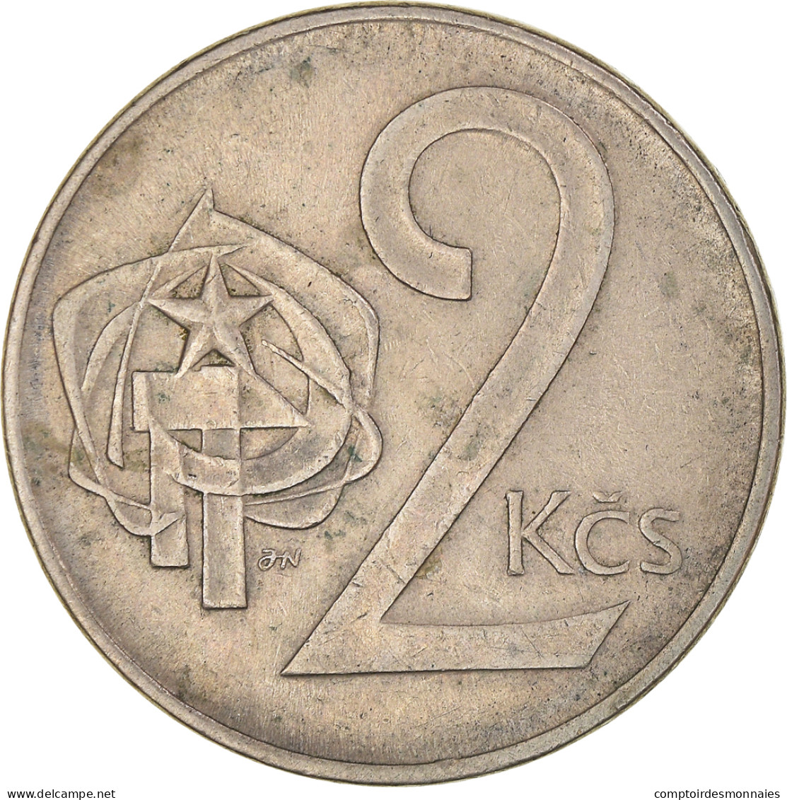 Monnaie, Tchécoslovaquie, 2 Koruny, 1973, TTB+, Cupro-nickel, KM:75 - Czechoslovakia