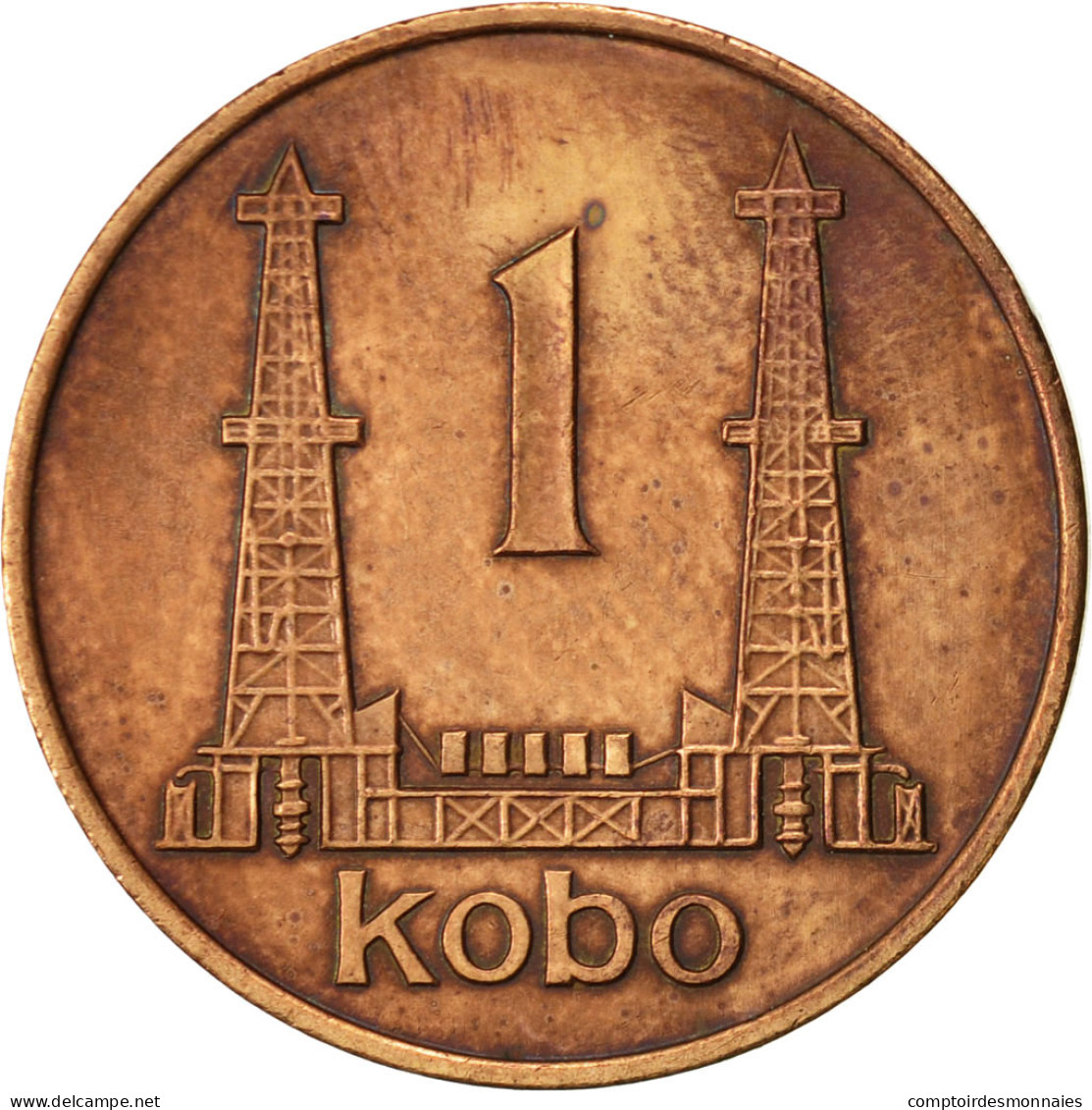 Monnaie, Nigéria, Elizabeth II, Kobo, 1973, TTB+, Bronze, KM:8.1 - Nigeria