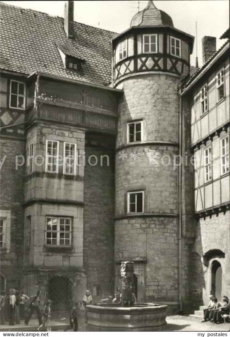 72474130 Schleusingen Schloss Bertholdsburg Schlosshof Brunnen Schleusingen - Schleusingen