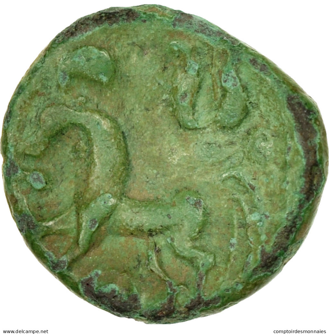 Monnaie, Ambiens, Bronze, TTB, Bronze, Delestrée:358 - Galle