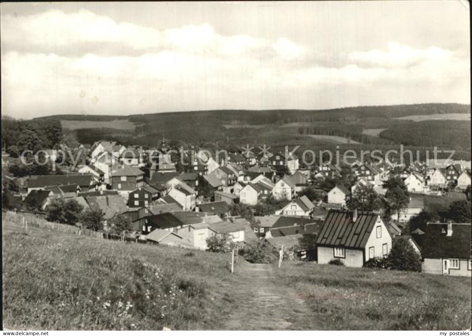 72474107 Schnett Panorama Luftkurort Und Wintersportplatz Masserberg Thueringer  - Masserberg