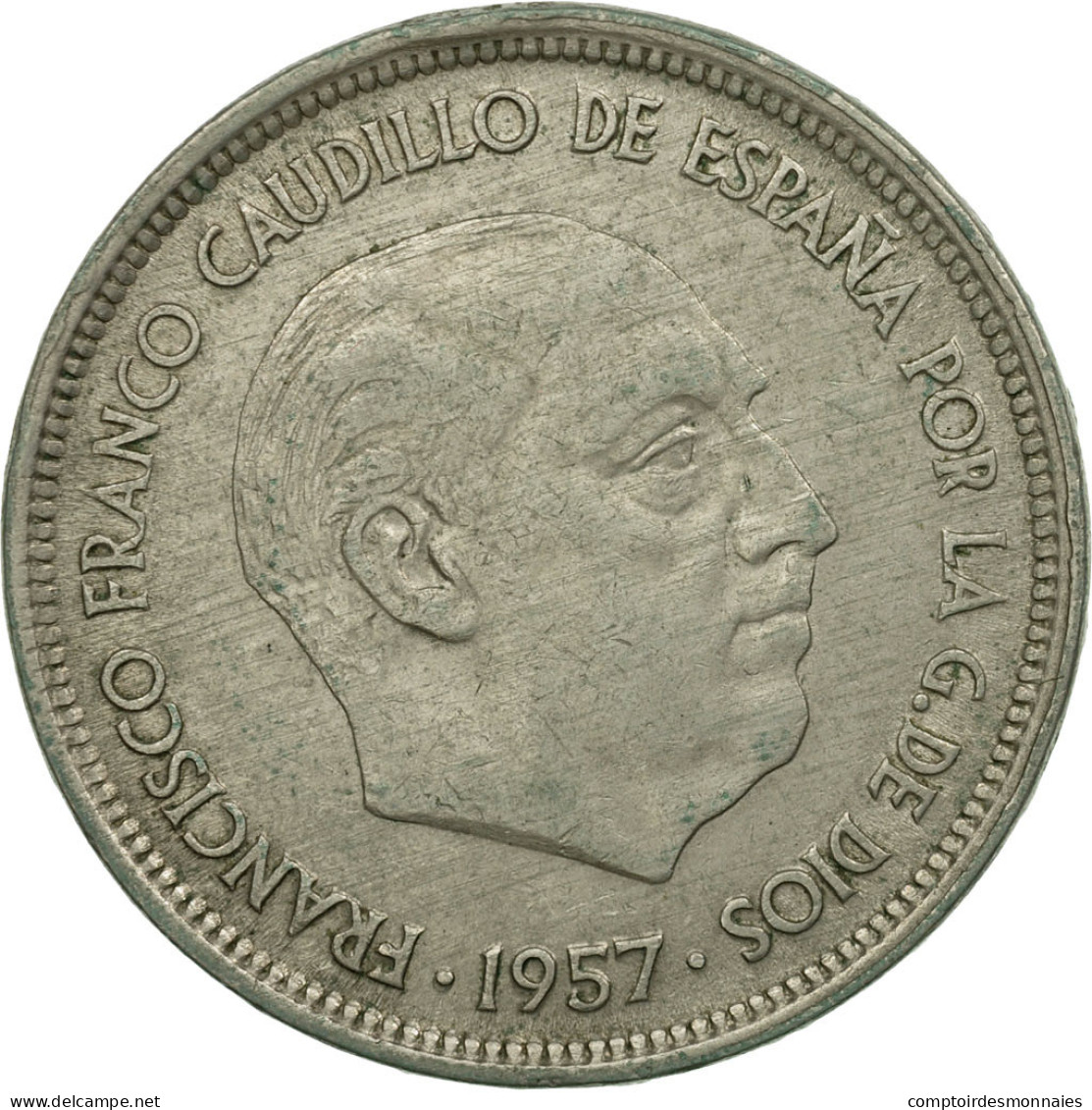 Monnaie, Espagne, Caudillo And Regent, 50 Pesetas, 1958, TTB, Copper-nickel - 50 Pesetas