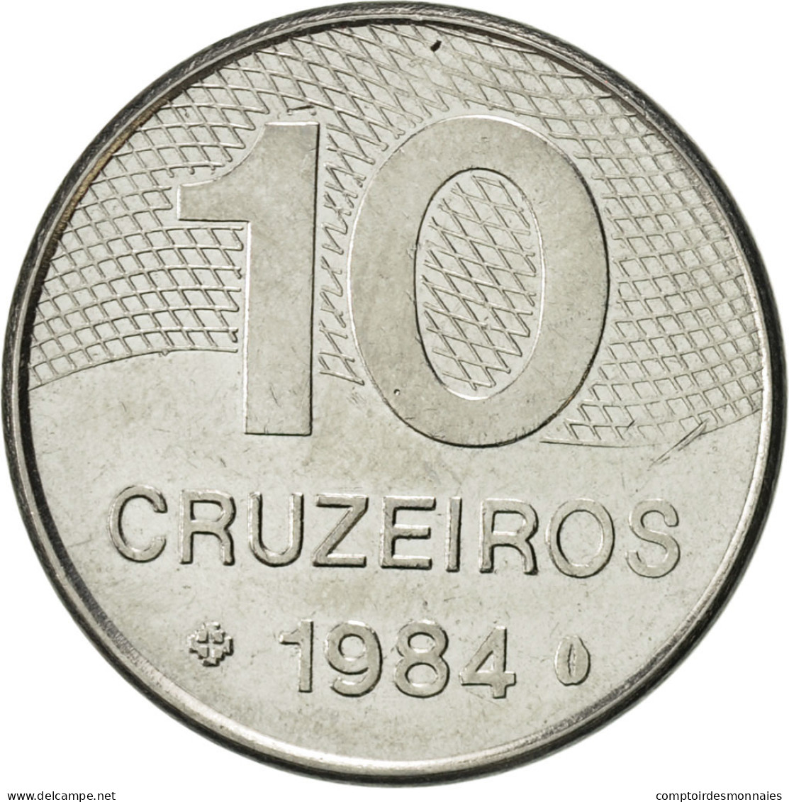 Monnaie, Brésil, 10 Cruzeiros, 1984, SUP, Stainless Steel, KM:592.1 - Brasilien