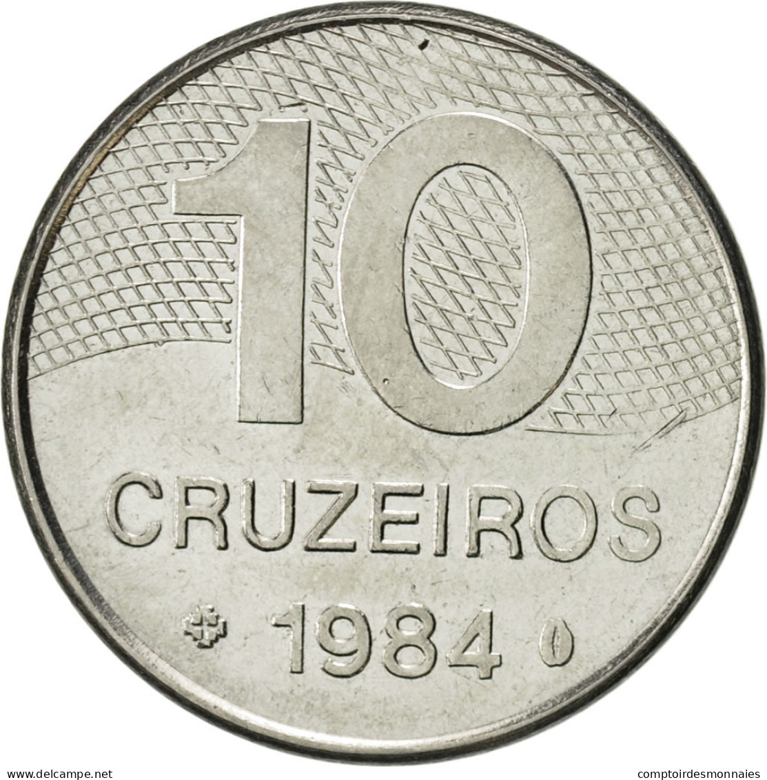 Monnaie, Brésil, 10 Cruzeiros, 1984, SUP, Stainless Steel, KM:592.1 - Brasil