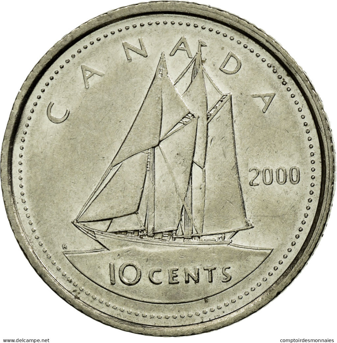 Monnaie, Canada, Elizabeth II, 10 Cents, 2000, Royal Canadian Mint, Ottawa, TTB - Canada