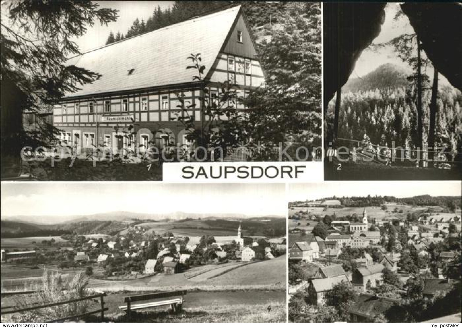 72473995 Saupsdorf Raeumichtmuehle Kleinsteinhoehle Ortsansicht Kirnitzschtal - Kirnitzschtal