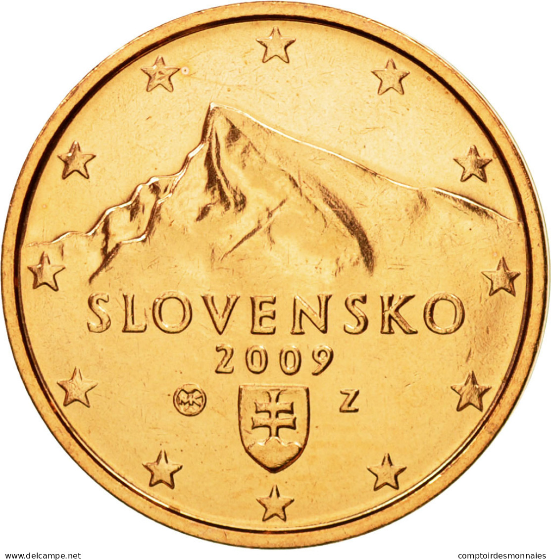 Slovaquie, 2 Euro Cent, 2009, FDC, Copper Plated Steel, KM:96 - Slovacchia