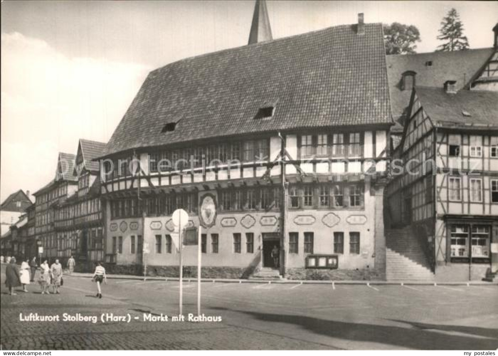 72473986 Stolberg Harz Markt Mit Rathaus Stolberg - Stolberg (Harz)