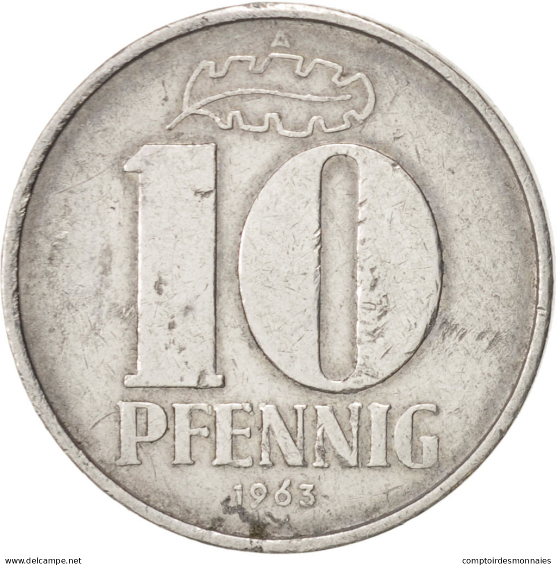 Monnaie, GERMAN-DEMOCRATIC REPUBLIC, 10 Pfennig, 1963, Berlin, TTB, Aluminium - 10 Pfennig