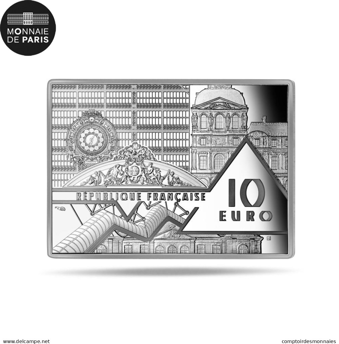 France, 10 Euro, LA PERSISTANCE DE LA MEMOIRE, 2021, DALI, FDC, Argent - Francia