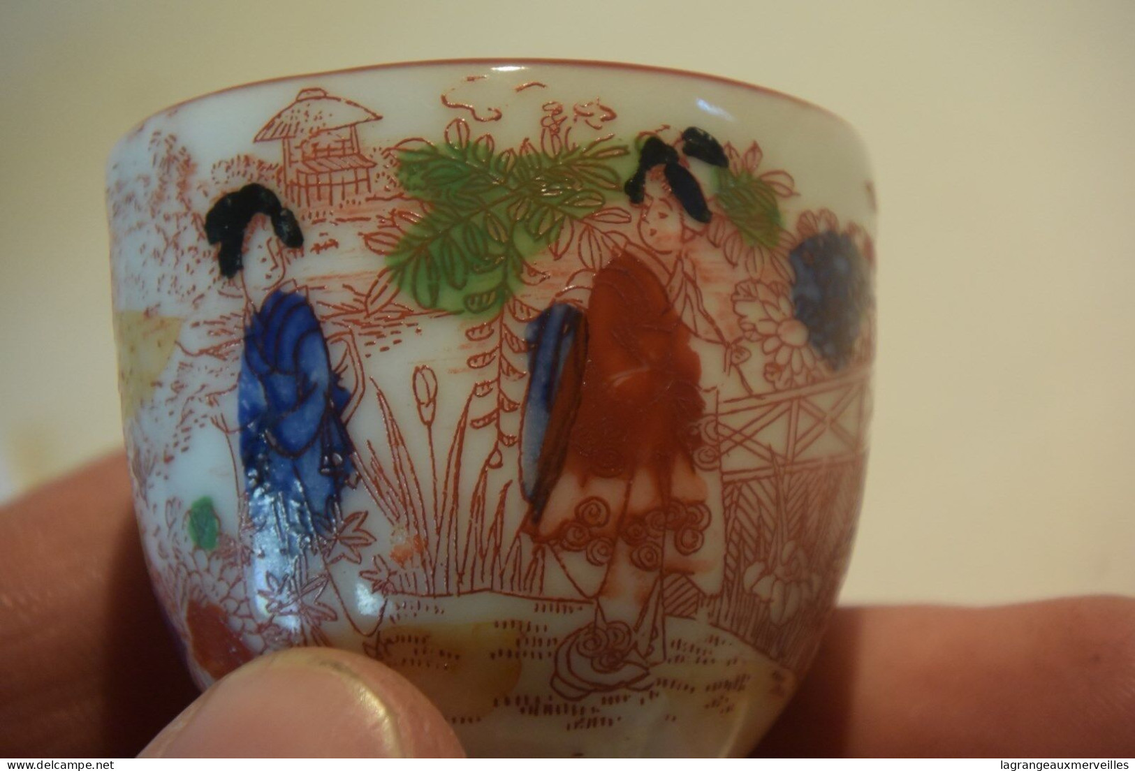 C79 2 Très Anciens Coquetiers Asiatique Poinçonnés :!!! - Egg Cups