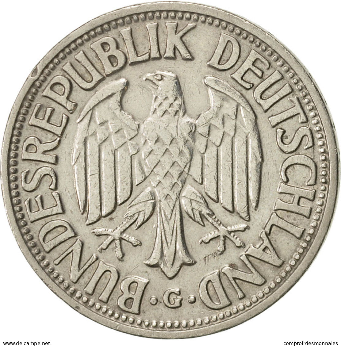 Monnaie, République Fédérale Allemande, Mark, 1950, Karlsruhe, SUP - 1 Mark