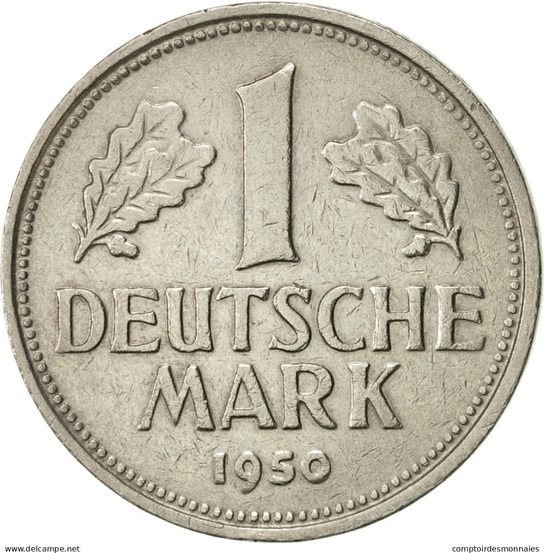 Monnaie, République Fédérale Allemande, Mark, 1950, Karlsruhe, SUP - 1 Mark