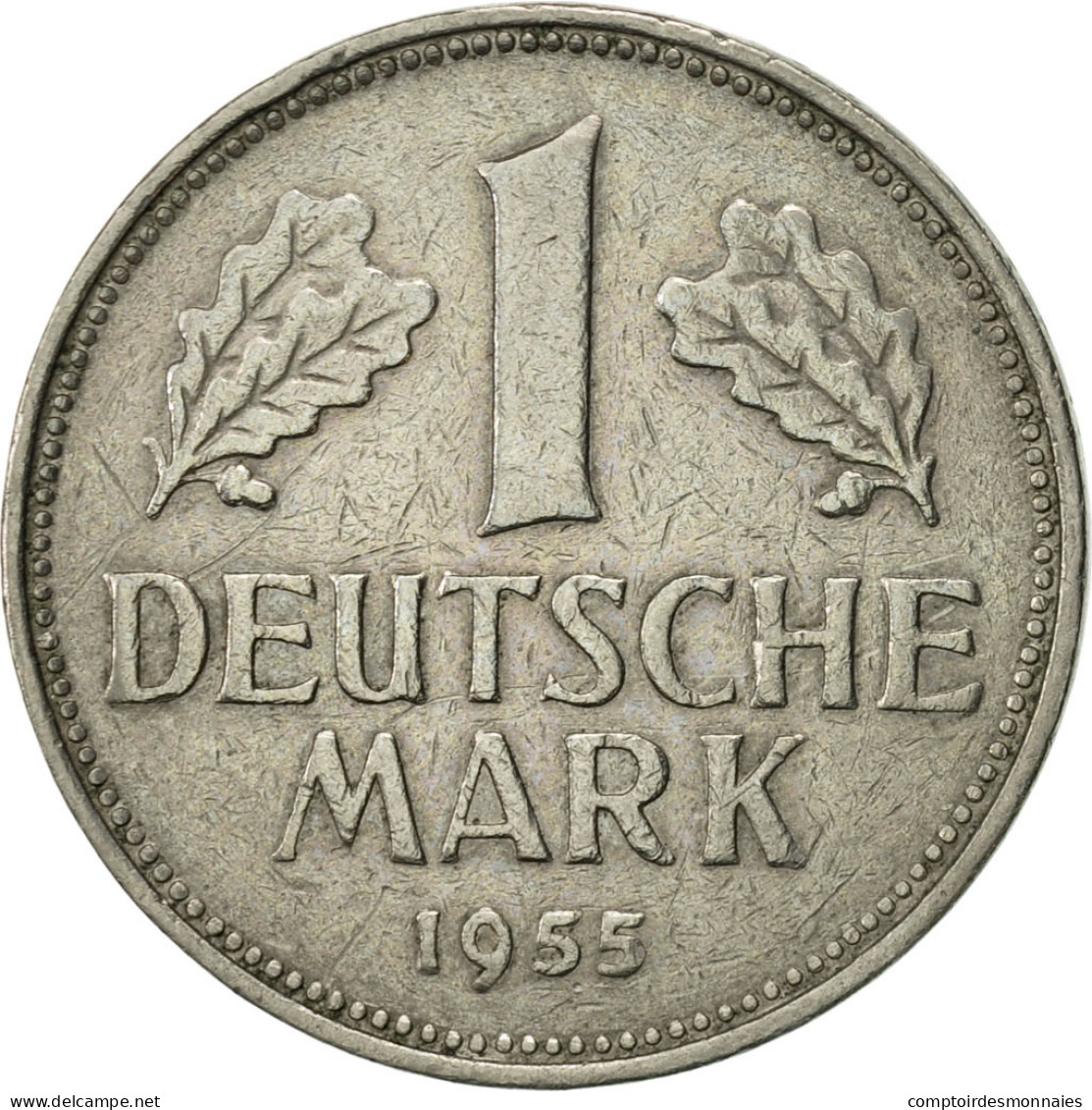 Monnaie, République Fédérale Allemande, Mark, 1955, Stuttgart, SUP - 1 Mark