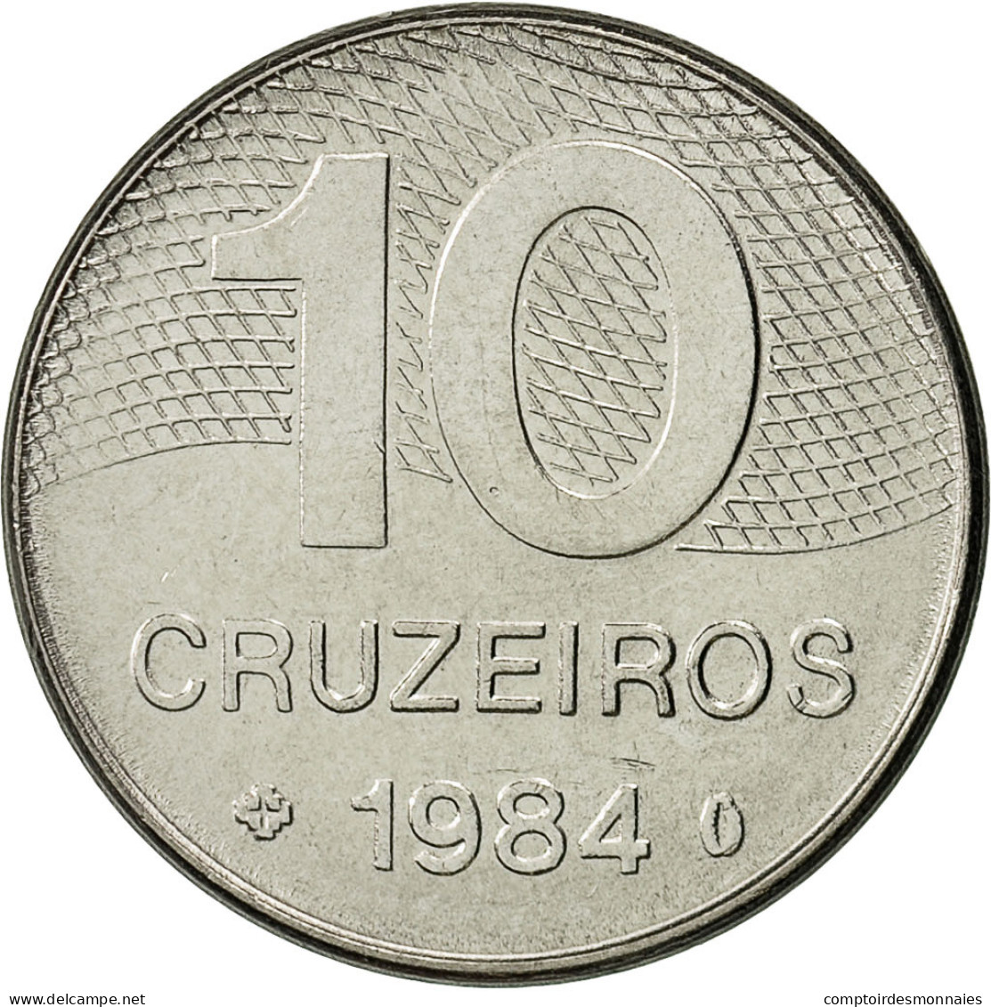 Monnaie, Brésil, 10 Cruzeiros, 1984, SUP, Stainless Steel, KM:592.1 - Brasil