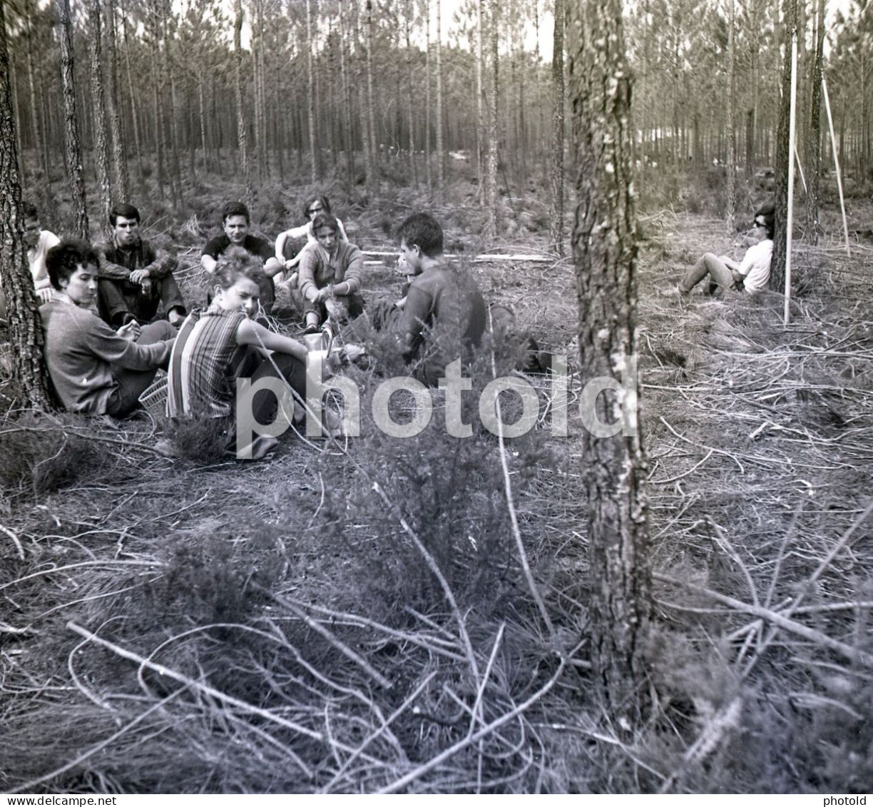 20 NEGATIVES SET 1960s WOMAN FEMME PICNIC BABY PORTUGAL AMATEUR 60mm NEGATIVE NOT PHOTO FOTO