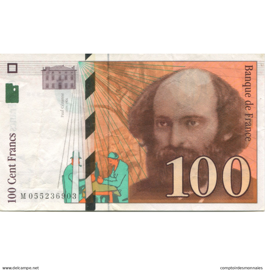 France, 100 Francs, Cézanne, 1998, TB+, Fayette:74.2, KM:158a - 100 F 1997-1998 ''Cézanne''