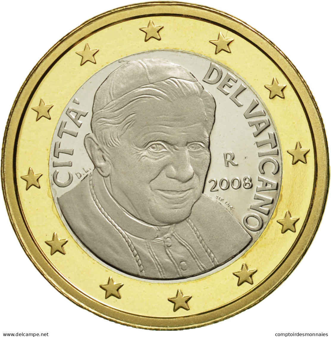 Cité Du Vatican, Euro, 2008, SPL, Bi-Metallic, KM:388 - Vatican