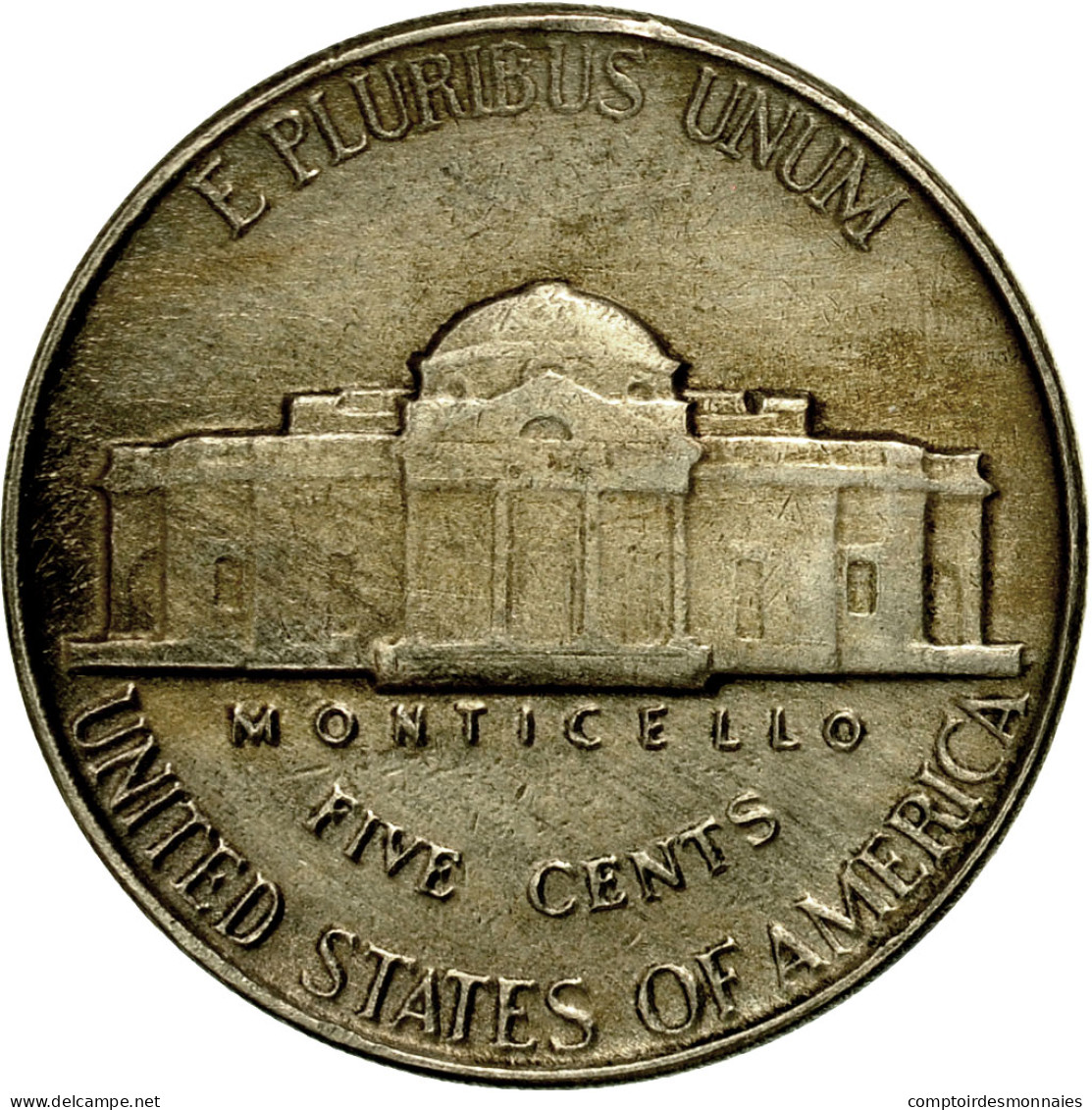 Monnaie, États-Unis, Jefferson Nickel, 5 Cents, 1947, U.S. Mint, Philadelphie - 1938-…: Jefferson