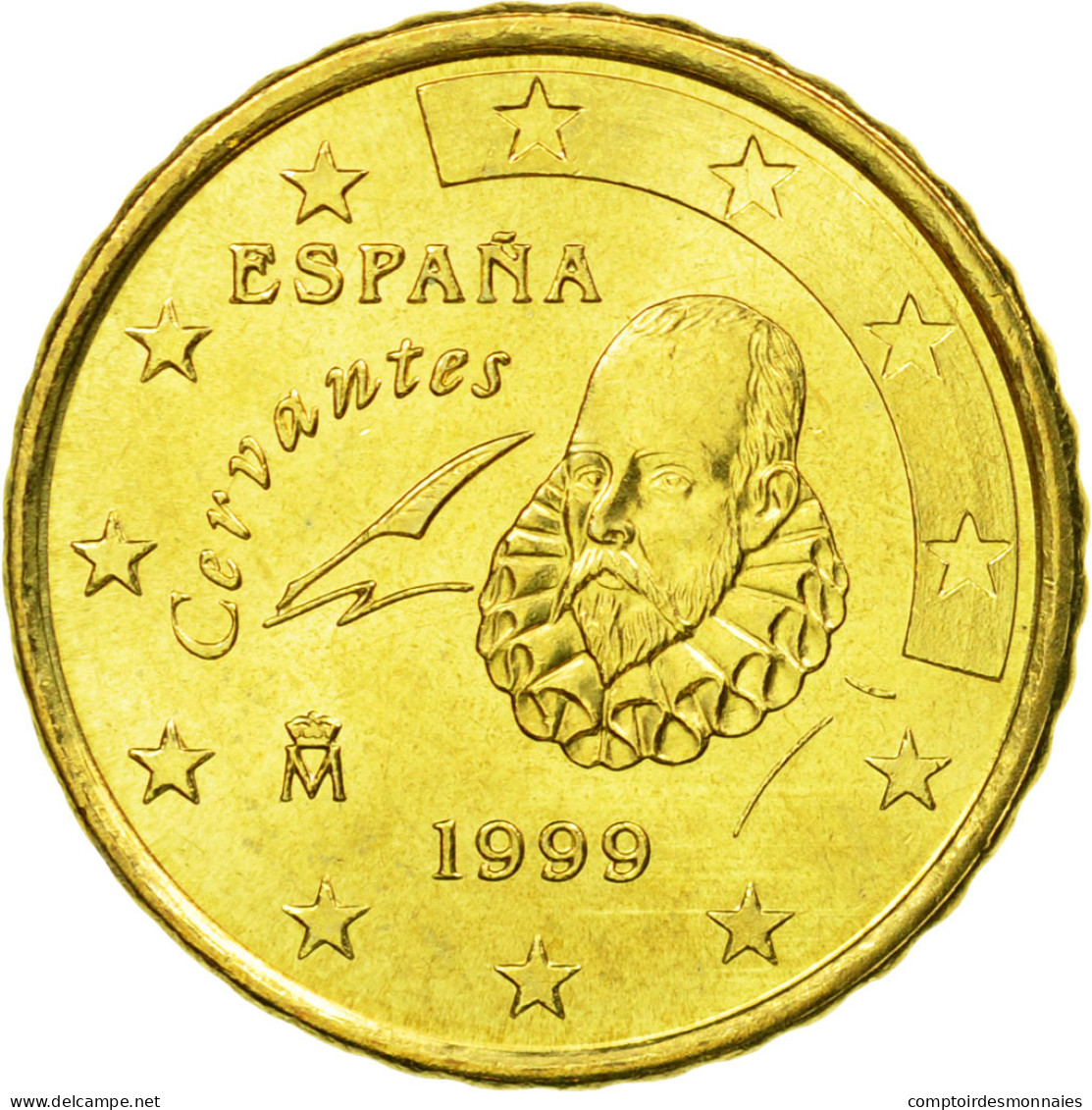 Espagne, 10 Euro Cent, 1999, SUP+, Laiton, KM:1043 - Spagna