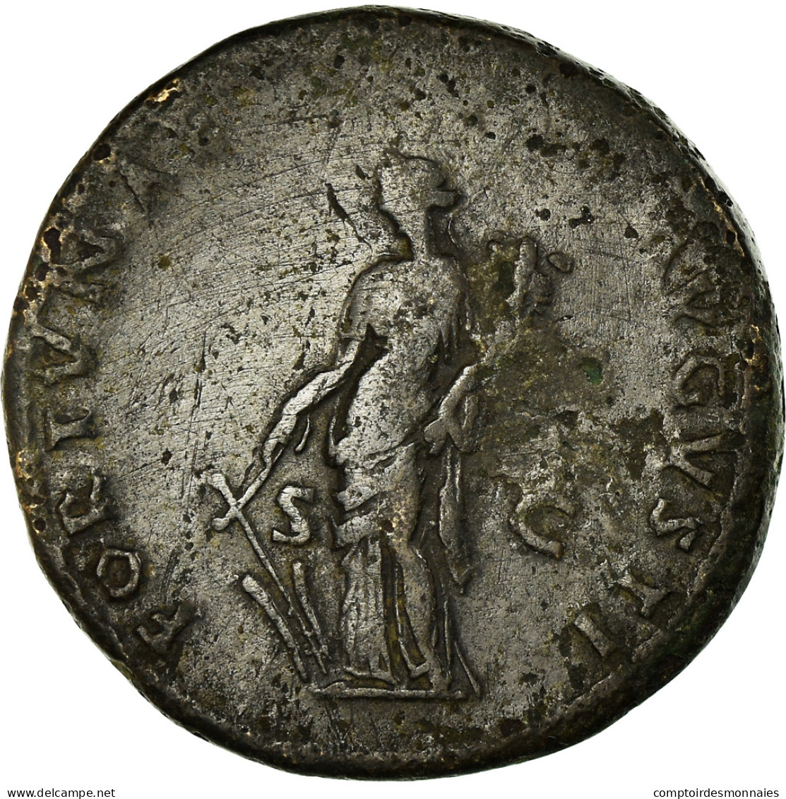 Monnaie, Domitien, Dupondius, 90-91, Rome, TB, Bronze, RIC:705 - La Dinastía Flavia (69 / 96)