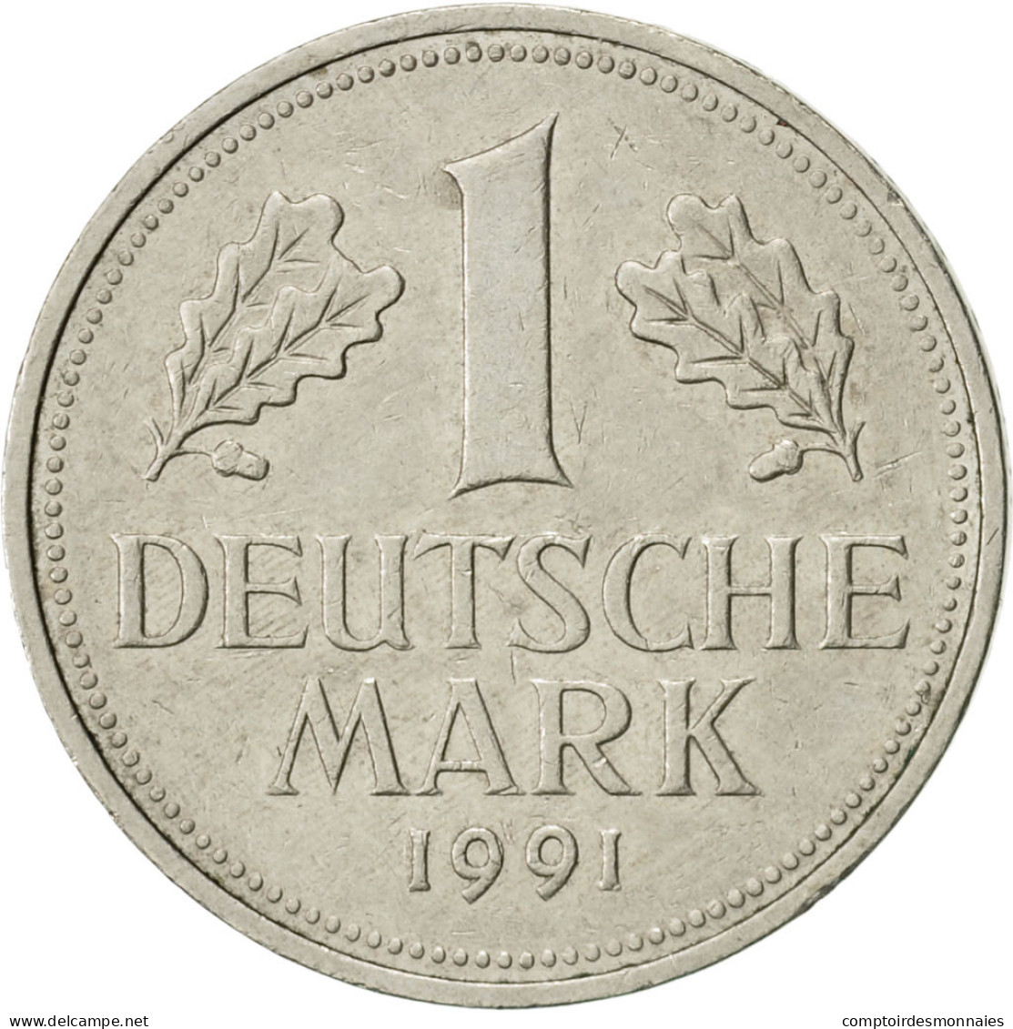 Monnaie, République Fédérale Allemande, Mark, 1991, Hambourg, SUP - 1 Mark