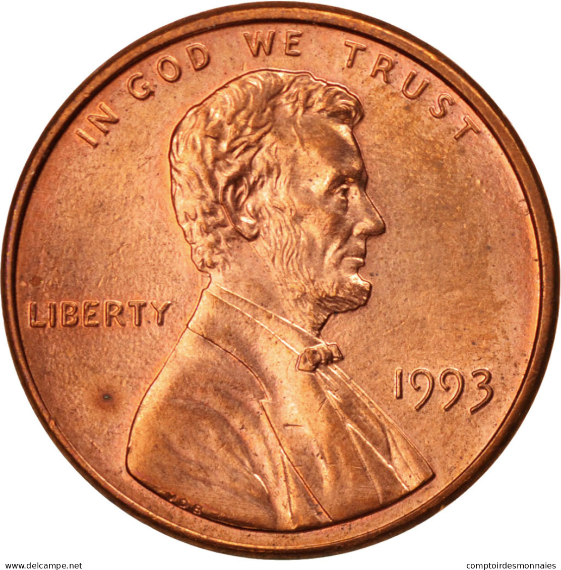 Monnaie, États-Unis, Lincoln Cent, Cent, 1993, U.S. Mint, Philadelphie, FDC - 1959-…: Lincoln, Memorial Reverse