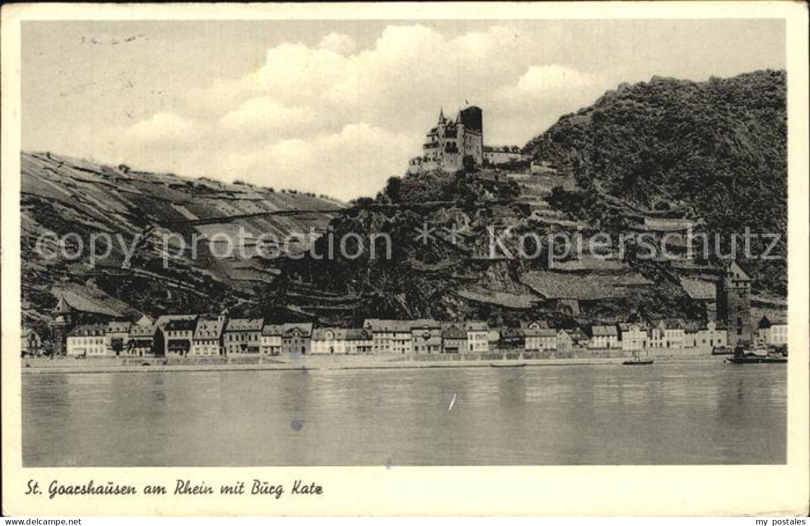 72472813 St Goarshausen Mit Burg Katz Ehrenthal - Loreley