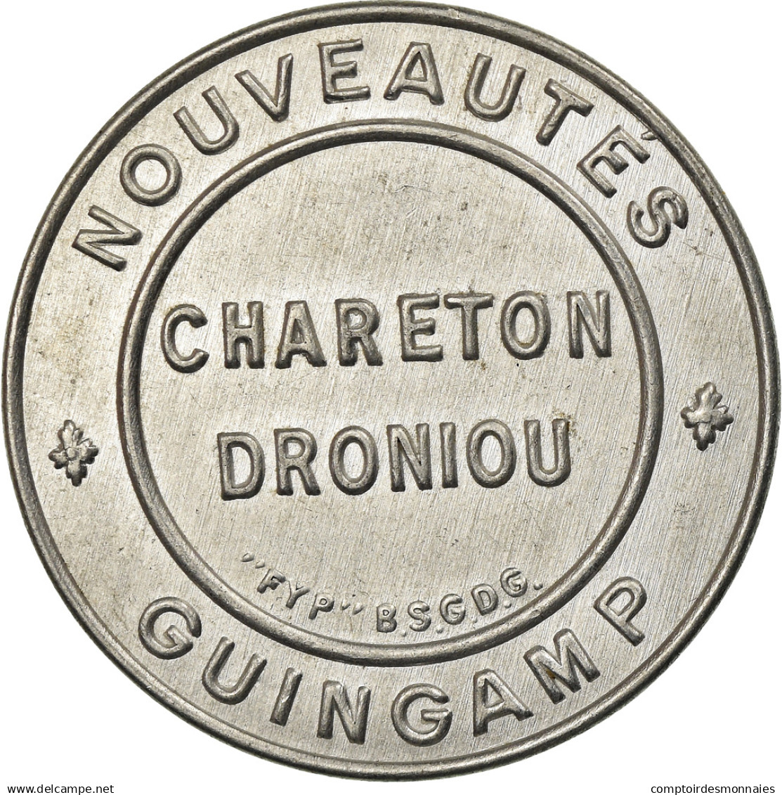 Monnaie, France, Chareton Droniou, Guingamp, 25 Centimes, Timbre-Monnaie, SUP - Monétaires / De Nécessité