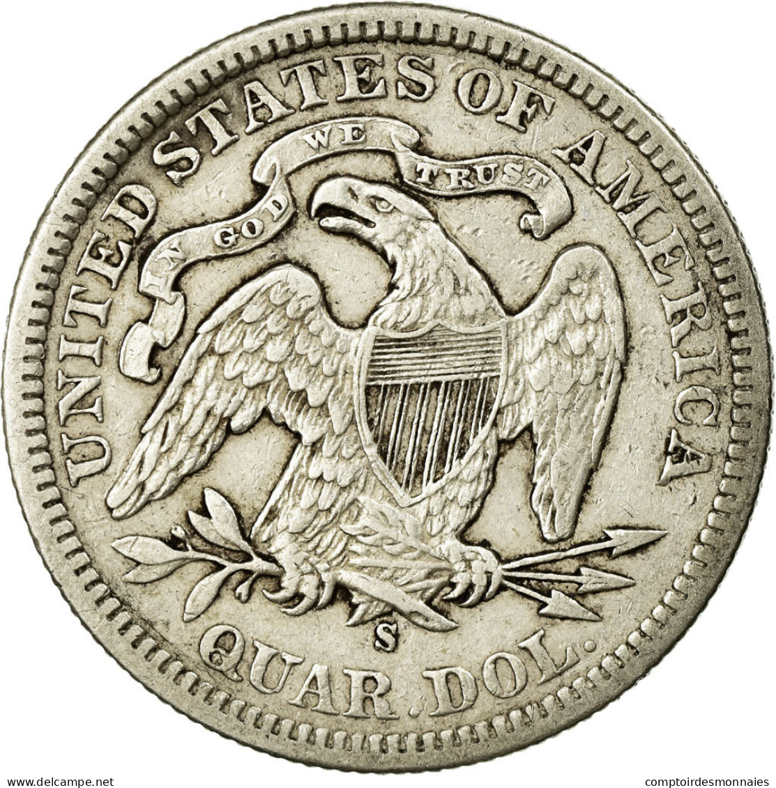 Monnaie, États-Unis, Seated Liberty Quarter, Quarter, 1877, U.S. Mint, San - 1838-1891: Seated Liberty (Libertà Seduta)