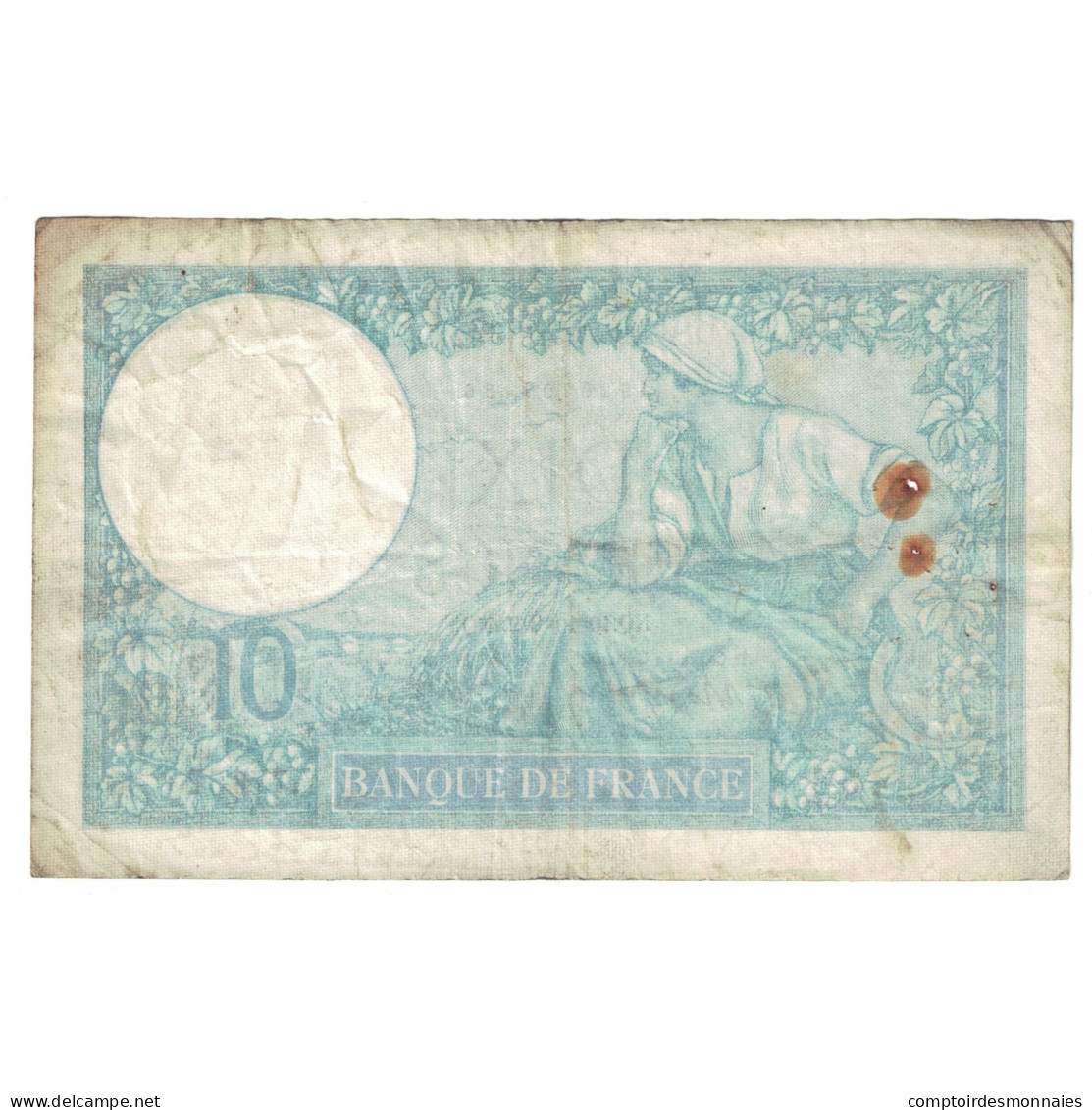 France, 10 Francs, Minerve, 1940, 1940-10-10, TB+, Fayette:07.16, KM:84 - 10 F 1916-1942 ''Minerve''