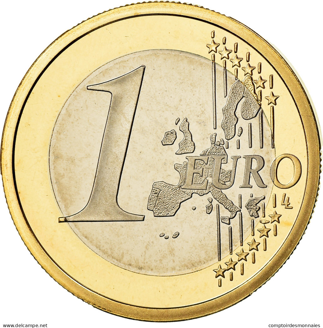Monaco, Euro, Prince Rainier Et Prince Albert, 2001, Proof, FDC, Bi-Metallic - Monaco