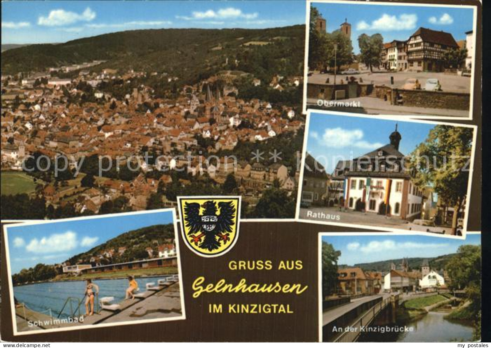 72472672 Gelnhausen Panorama Obermarkt Rathaus Schwimmbad Kinzig Bruecke Gelnhau - Gelnhausen