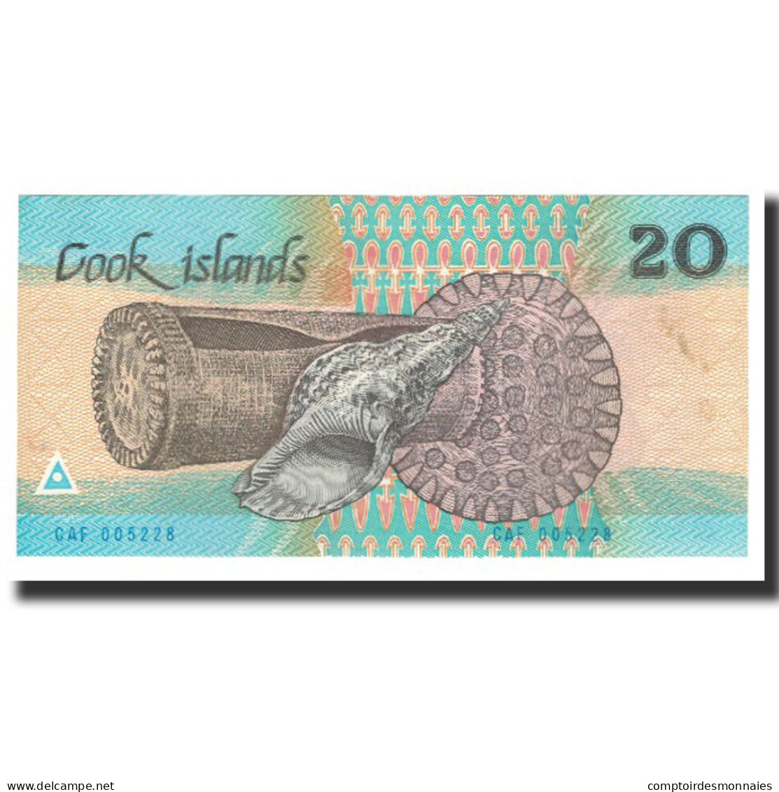 Billet, Îles Cook, 20 Dollars, Undated (1987), KM:5b, SUP+ - Cook