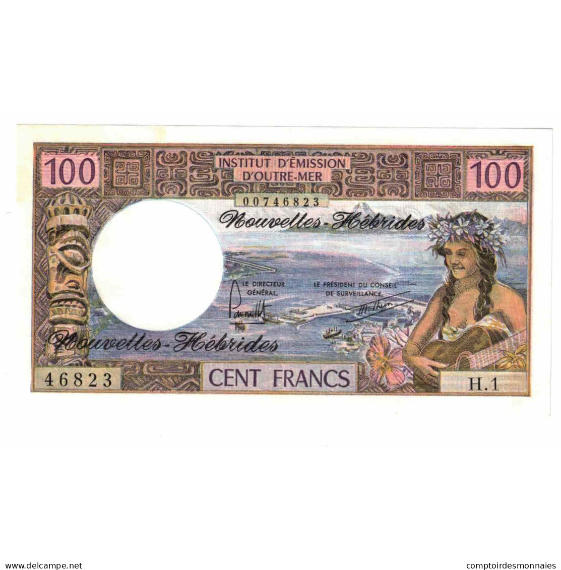 Billet, Condominium Des Nouvelles-Hébrides, 100 Francs, KM:18b, SPL+ - Vanuatu