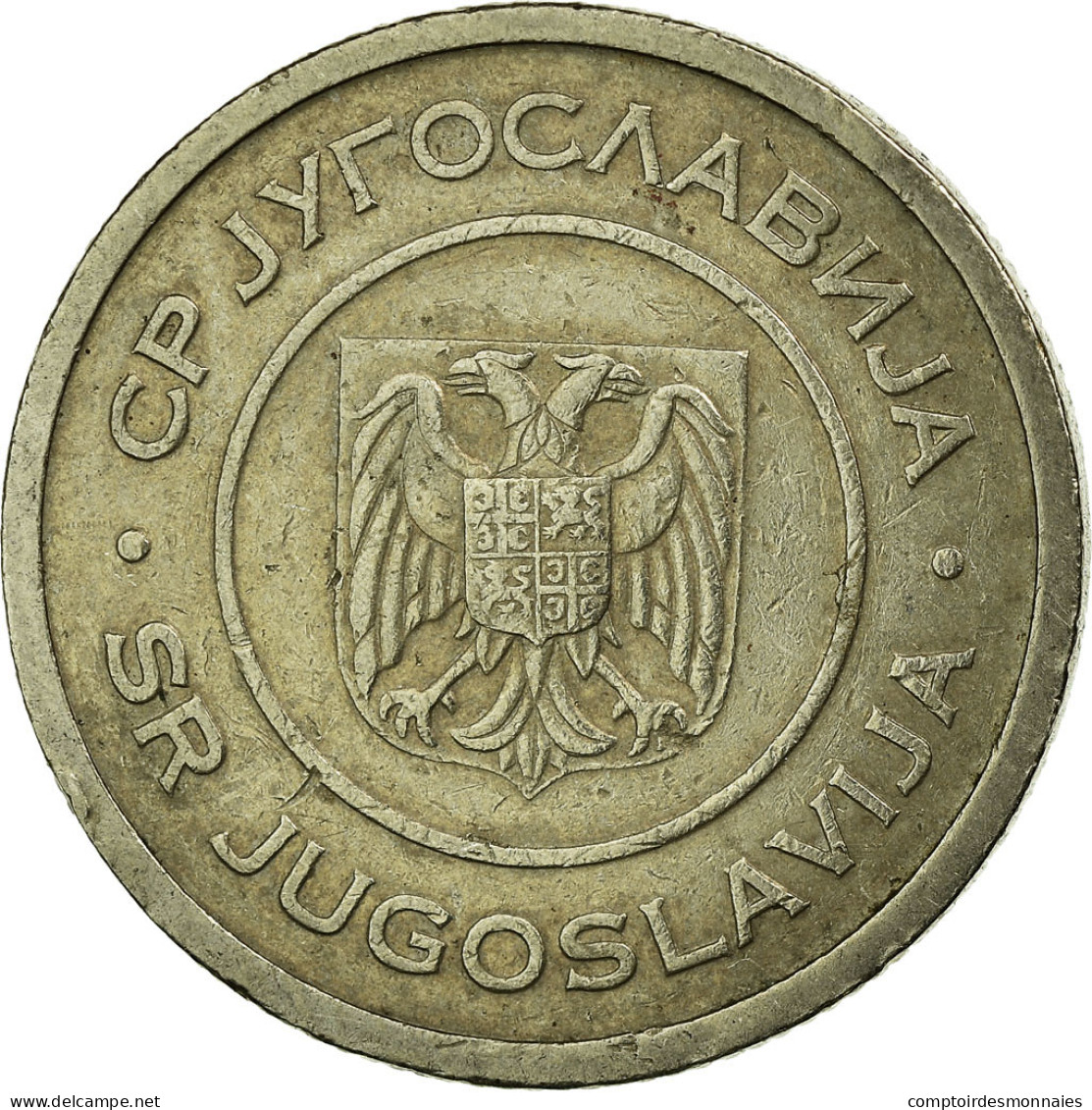 Monnaie, Yougoslavie, Dinar, 2000, Belgrade, TTB, Copper-Nickel-Zinc, KM:180 - Jugoslavia