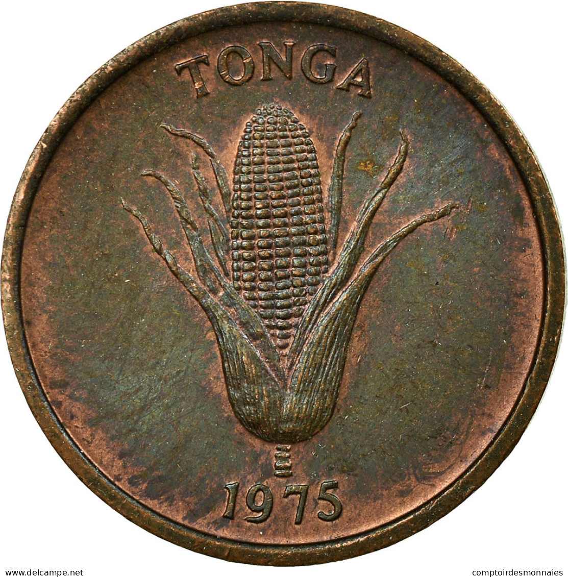 Monnaie, Tonga, King Taufa'ahau Tupou IV, Seniti, 1975, TB+, Bronze, KM:42 - Tonga