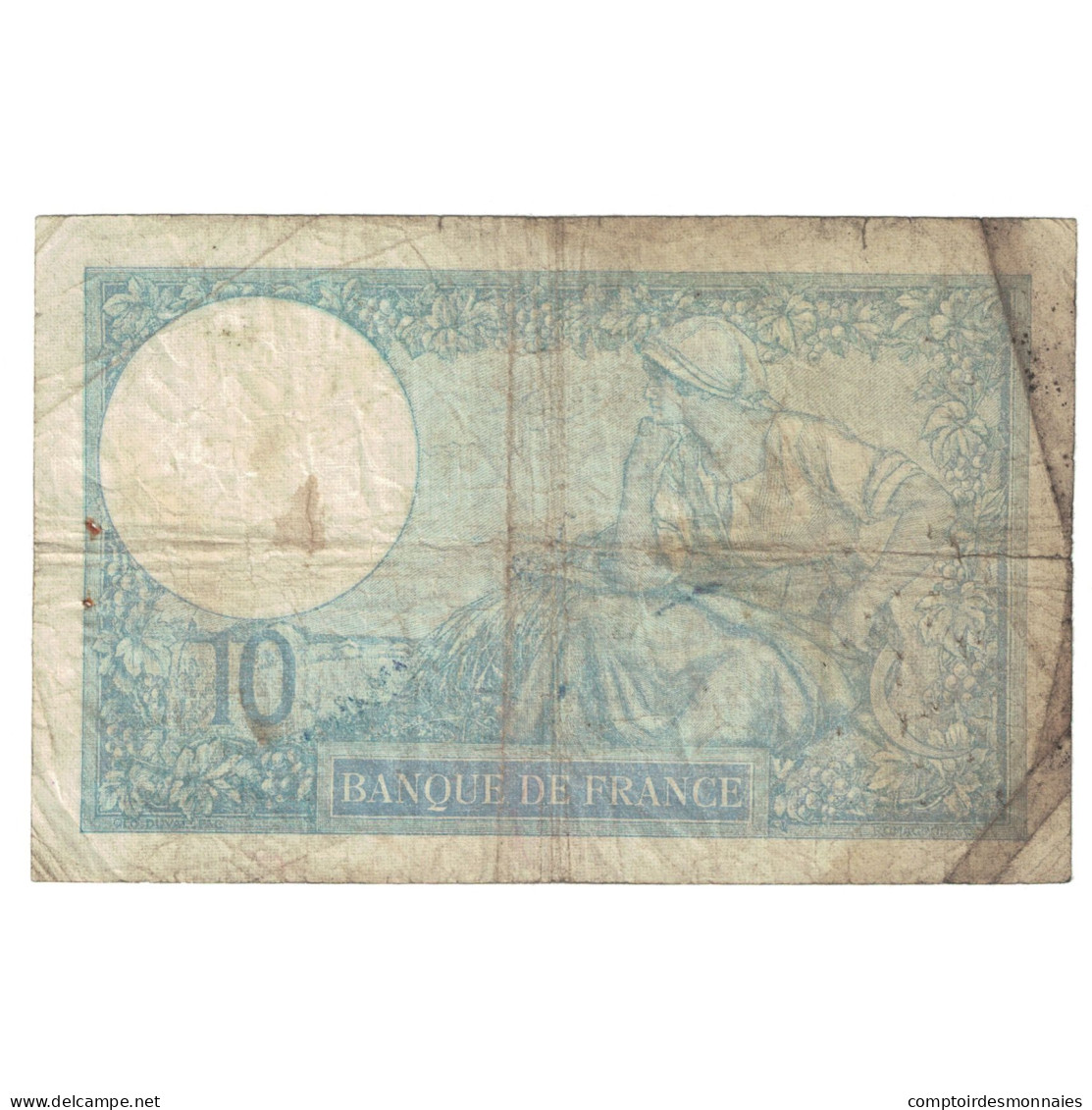 France, 10 Francs, Minerve, 1939, 1939-09-28, TB, Fayette:7.9, KM:84 - 10 F 1916-1942 ''Minerve''