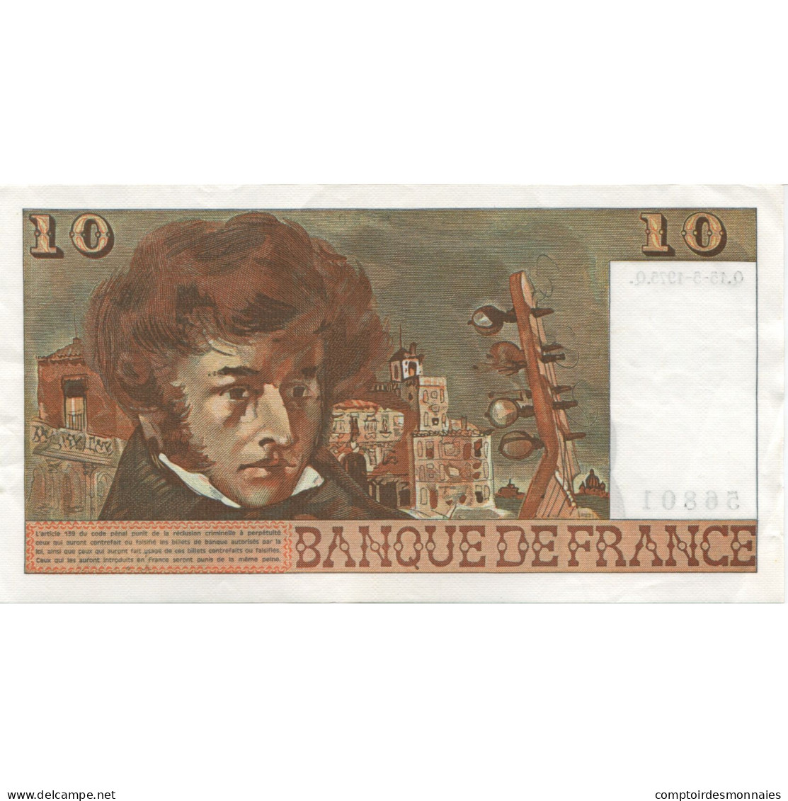 France, 10 Francs, Berlioz, 1975, 1975-05-15, NEUF, Fayette:63.10, KM:150b - 10 F 1972-1978 ''Berlioz''