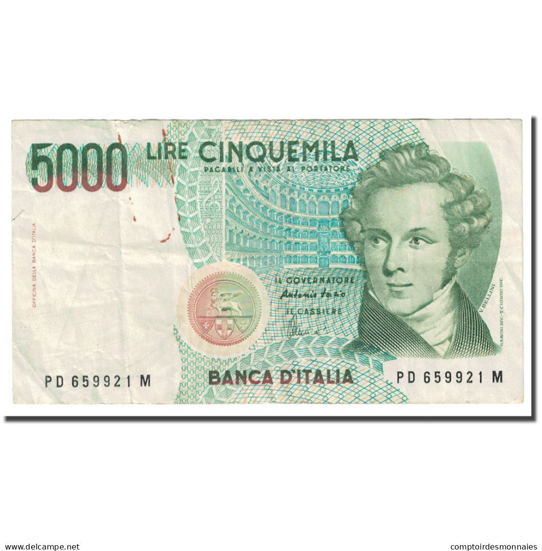 Billet, Italie, 5000 Lire, Undated (1985), 1985-01-04, KM:111c, TB - 5.000 Lire